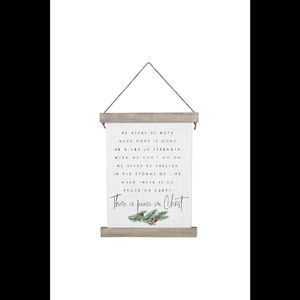 Sincere Surroundings Peace in Christ Hanging Canvas